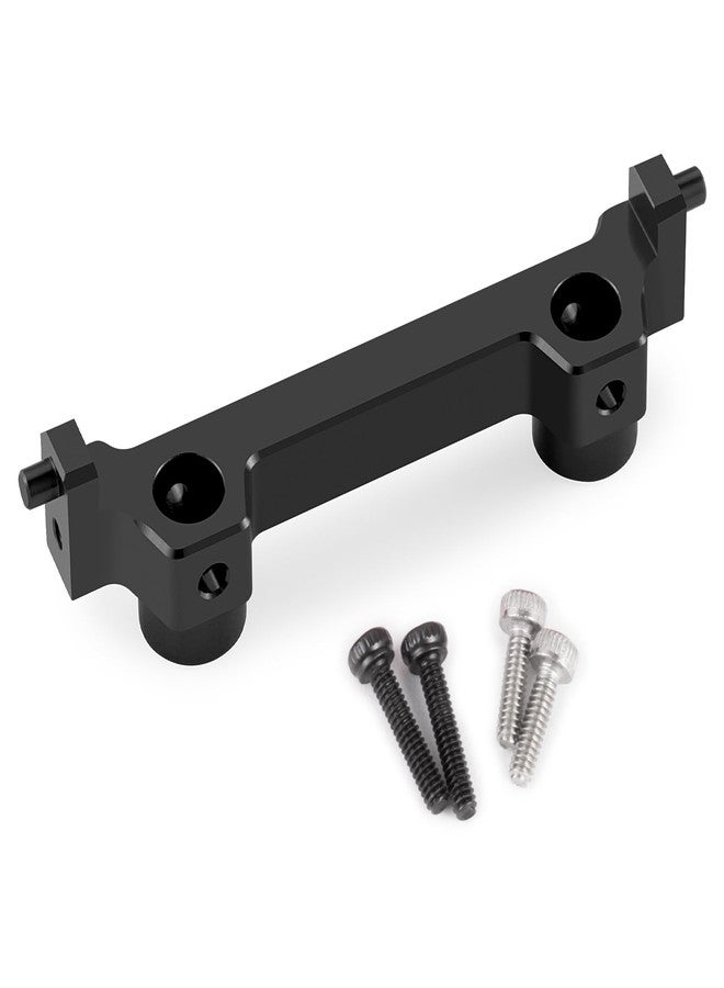 QUE-T Aluminium Front Rear Universal Bumper Mount Brackets Upgrade for 1/18 HPI Venture HILUX RC Crawler Car (Black) - Image 1